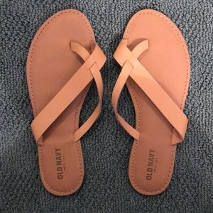Brown faux Leather Old Navy Sandals